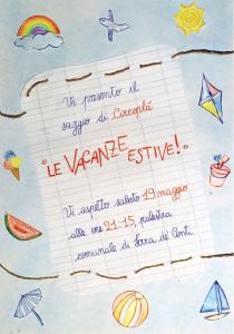 2018 saggio "Le mie vacanze estive"